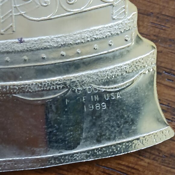 Goldtone Gloria DUCHIN CHRISTMAS ORNAMENTS 80s, Lot of 3 - Picture 10 of 10